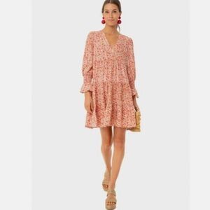 Pomander Place Floral Kenzo Savannah mini longsleeve Dress size medium women